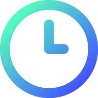 Clock pixel perfect gradient linear ui icon. Set alarm. Tracking time. Snooze feature. Daily reminder. Line color user interface symbol. Modern style pictogram. Vector isolated outline illustration