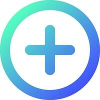 Add button pixel perfect gradient linear ui icon. Increase volume. Toolbar control element. Menu command. Line color user interface symbol. Modern style pictogram. Vector isolated outline illustration