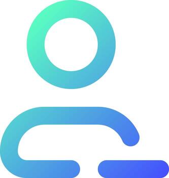 Remove contact pixel perfect gradient linear ui icon. Delete unwanted user. Address book. Manage content. Line color user interface symbol. Modern style pictogram. Vector isolated outline illustration