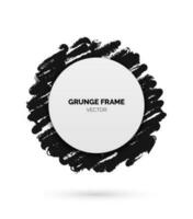 Vintage grunge vector featuring black and white circles, shapes, and frames with distressed texture. Perfect for creating trendy designs with an edgy and broken look. Banner for sale promotion