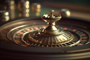 Roulette in casino. Neural network photo