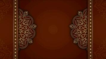 Bewegung Luxus Hintergrund, mit Mandala Ornament video