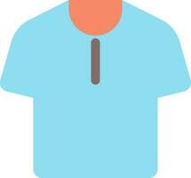 T shirt flat color ui icon. Men clothing store. Online marketplace. Buying cheap clothes. Simple filled element for mobile app. Colorful solid pictogram. Vector isolated RGB illustration