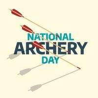 national archery day design template for celebration. archery vector illustration. archery day design template. archery bow arrow target design template.