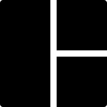 Photo collage black glyph ui icon. Composite photo. Simple filled line element. User interface design. Silhouette symbol on white space. Solid pictogram for web, mobile. Isolated vector illustration