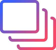 serie de capas píxel Perfecto degradado lineal ui icono. imagen edición. disparos secuencia. múltiple imágenes línea color usuario interfaz símbolo. moderno estilo pictograma. vector aislado contorno ilustración