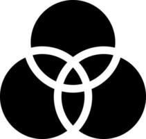 Color adjustment black glyph ui icon. RGB model. Simple filled line element. User interface design. Silhouette symbol on white space. Solid pictogram for web, mobile. Isolated vector illustration