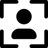 Profile image black glyph ui icon. Social media. Simple filled line element. User interface design. Silhouette symbol on white space. Solid pictogram for web, mobile. Isolated vector illustration