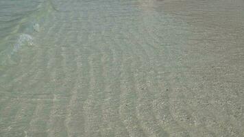 ondulación mar en el playa. el hermosa sitio para de viaje. video