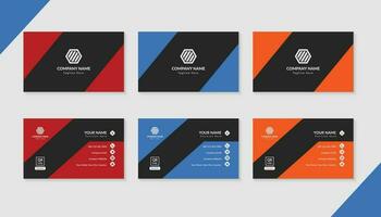 Corporate Modern Business Card Template and Stationary Design vector