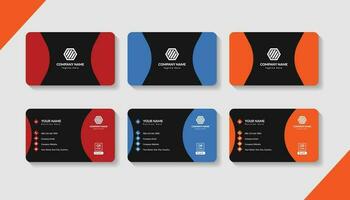 Corporate Modern Business Card Template and Stationary Design vector