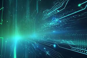 Abstract background futuristic digital technology. Neural network photo