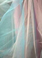 Layers of Pastel Tulle Fabric photo