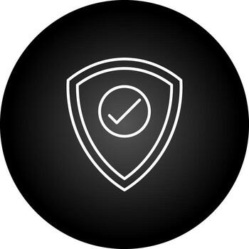 icono de vector de escudo
