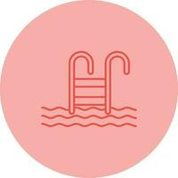 Water Stairs Vector Icon