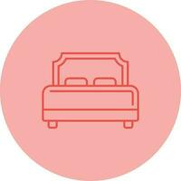 Hotel Bed Vector Icon