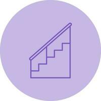 icono de vector de escaleras