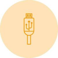 Usb Cable Vector Icon