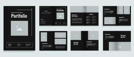 Architecture portfolio template design or portfolio template vector