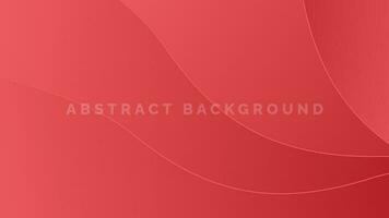 Abstract dynamic wave background red gradient color vector