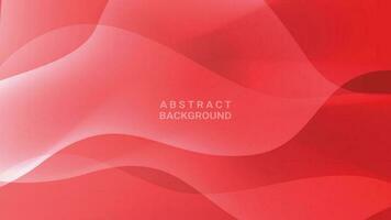 Abstract red background with dynamic wave shadow effect vector