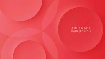 Abstract red gradient vector background elegant circle shape