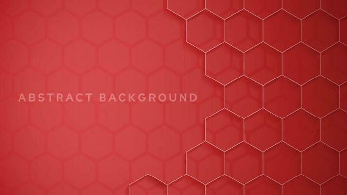 Abstract Yellow Hexagon Honeycomb Light and Shadow Vector Background