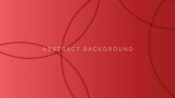Abstract gradient red background with dynamic geometric line vector