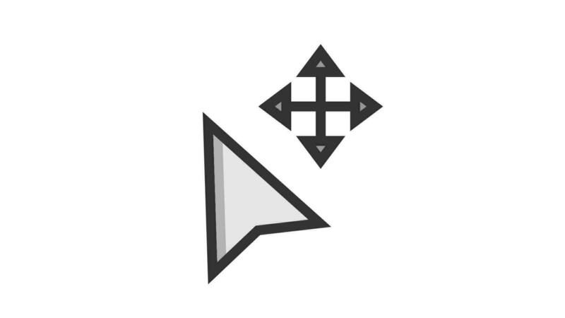 Move Cursor animated icon on white background 23472026 Stock Video at ...