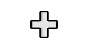 adicionar cursor animado ícone em branco fundo video