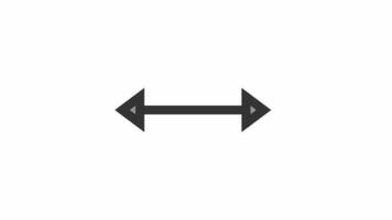 Resize Cursor animated icon on white background video