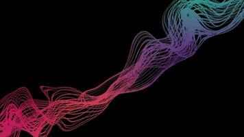 Abstract Swirling And Flowing Lines Background. Seamless abstract with particles form lines. video