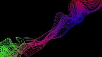 Abstract Swirling And Flowing Lines Background. Seamless abstract with particles form lines. video