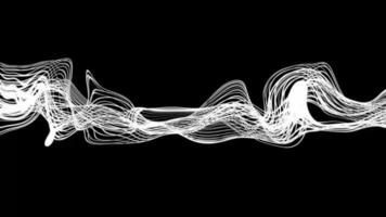 Abstract Swirling And Flowing Lines Background. Seamless abstract with particles form lines. video