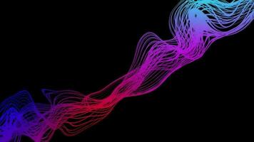 Abstract Swirling And Flowing Lines Background. Seamless abstract with particles form lines. video