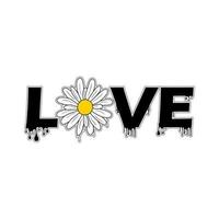 Slogan Print with groovy flowers and Smiling face, 70's Groovy Themed Hand Drawn vector