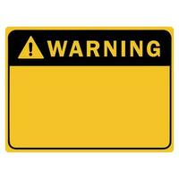 Hazard warning attention sign with exclamation mark symbol vector editable