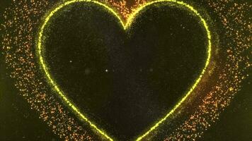 Liebe Herz gestalten Licht glühen Schleife Streifen bewirken Bewegung Grafik Video transparent Hintergrund mit Alpha Kanal