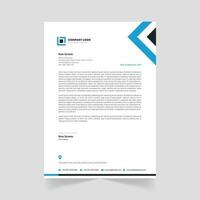 Modern Vector Professional Blue Color Corporate letterhead design template