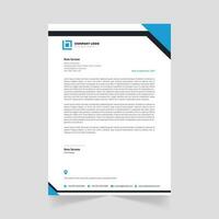 Modern Vector Professional Blue Color Corporate letterhead design template