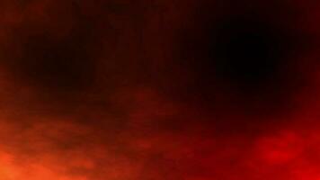 brand wolken rook met rood kleur over- zwart achtergrond video