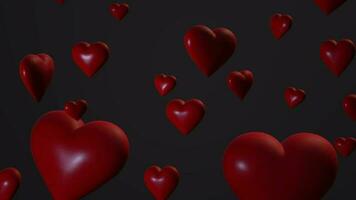 3d l'amour boucle animation romantique Contexte video