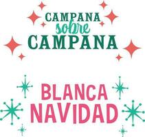 conjunto de Navidad y nuevo año mano dibujado letras. vector ilustración