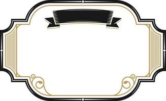 frame for text with clip. elegant frame with ribbon isolated icon vector illustration design.