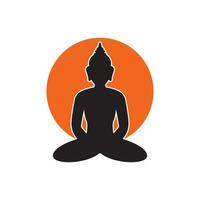 Buddha icon. vector illustration logo template.