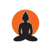 Buddha icon. vector illustration logo template.