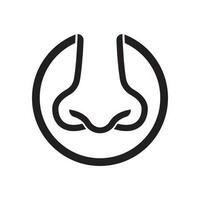 Nose icon,logo illustration design template. vector