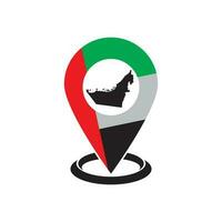 Dubai map icon. vector illustration symbol design.