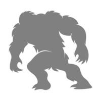 monstruo yeti logo icono diseño vector