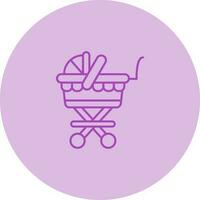 Baby Carriage Vector Icon